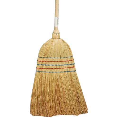 THOMAS - Balai Paille de Riz 5 Fils Manche Hêtre FSC