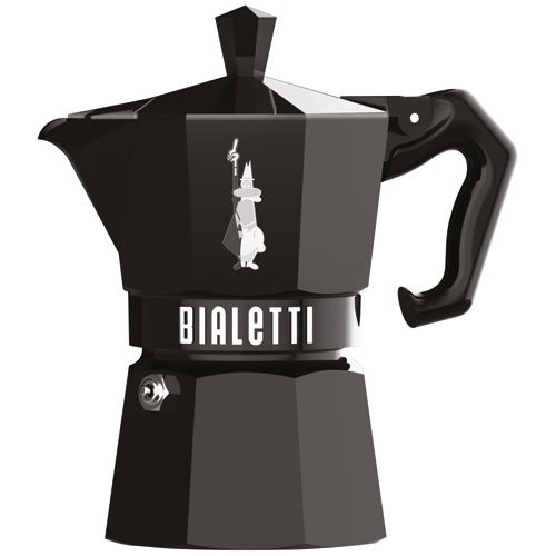 BIALETTI - Cafetière italienne 3 tasses Noire - Moka Exclusive